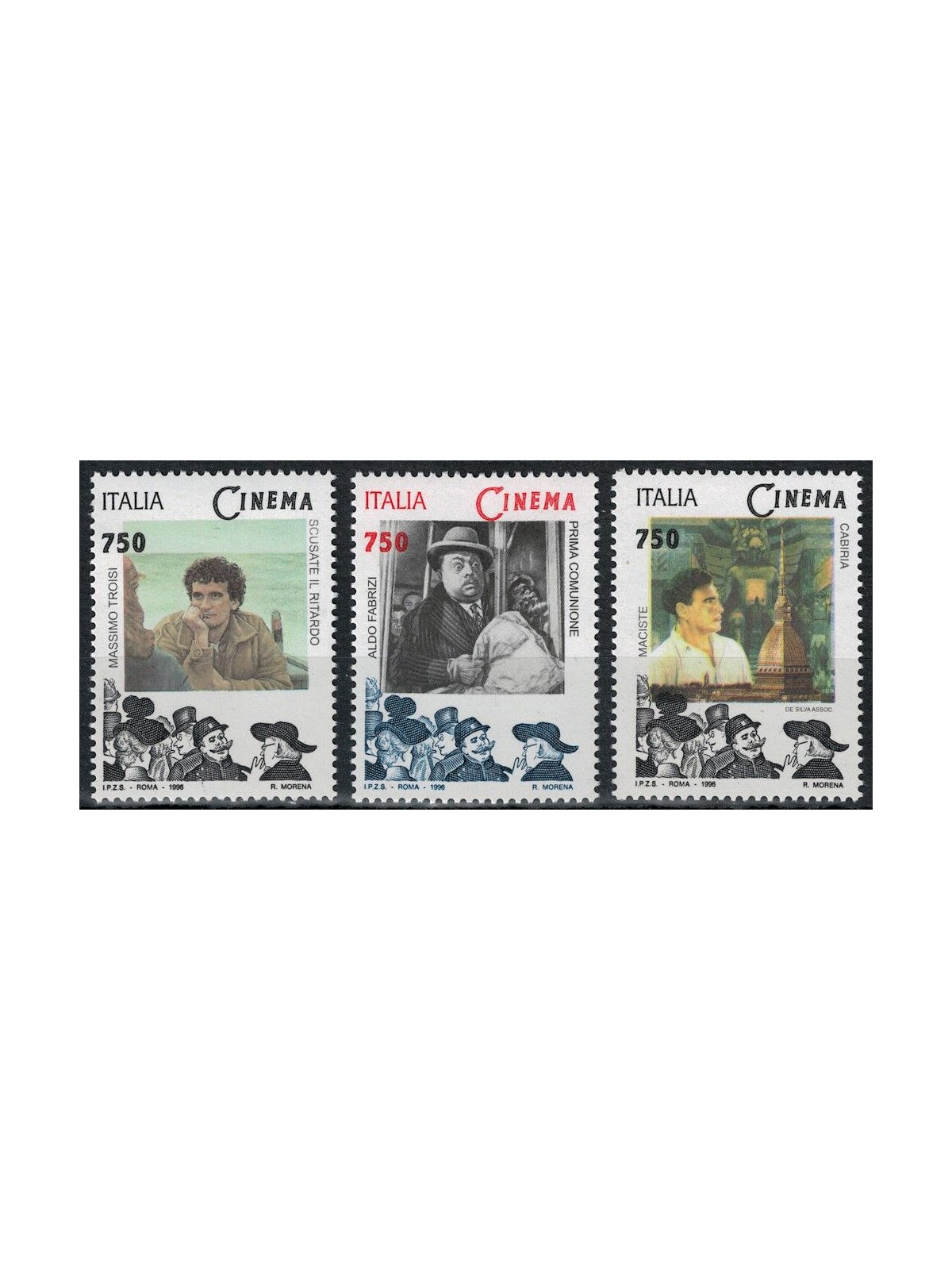 ITALY 1996 Cinema 3v MNH**