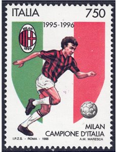 ITALY 1996 Milan Italian Champions MNH**