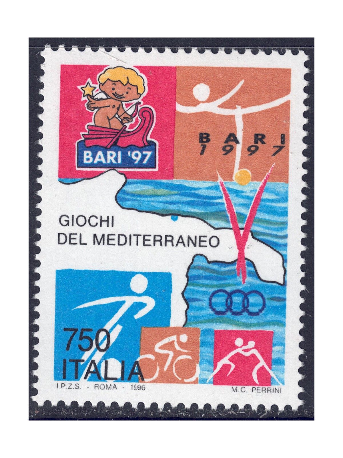 ITALIA 1996 Giochi del Mediterraneo MNH**