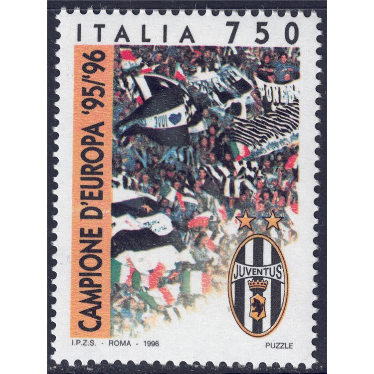 ITALIA 1996 Juventus campione d'Europa MNH**