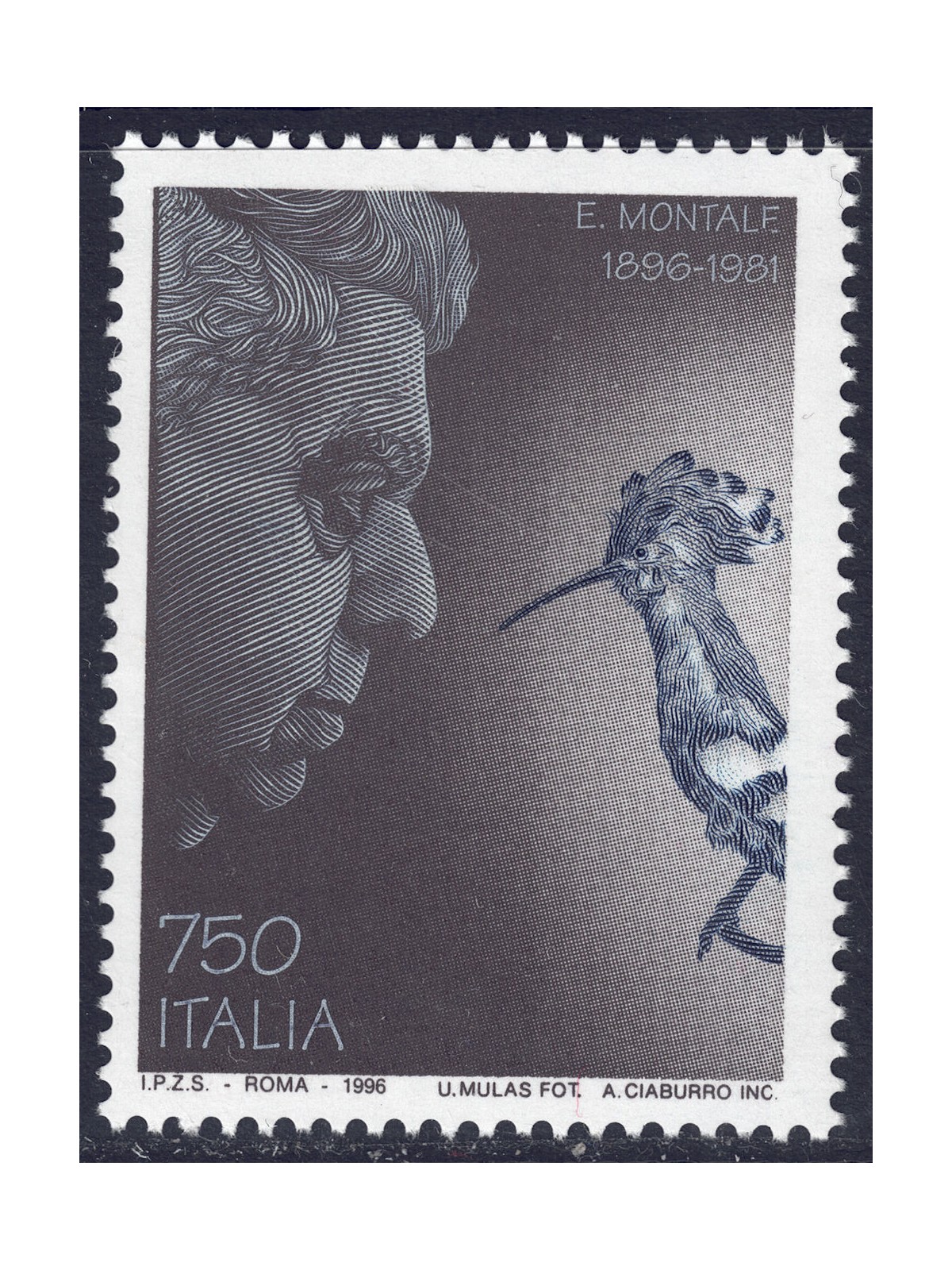 ITALY 1996 Eugenio Montale MNH**