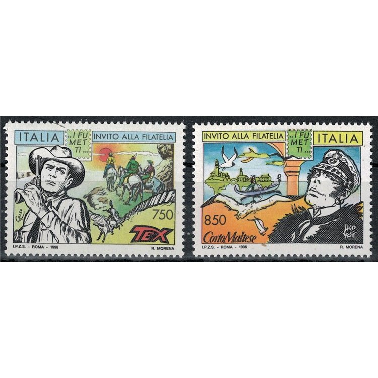 ITALIA 1996 Fumetti 2v MNH**