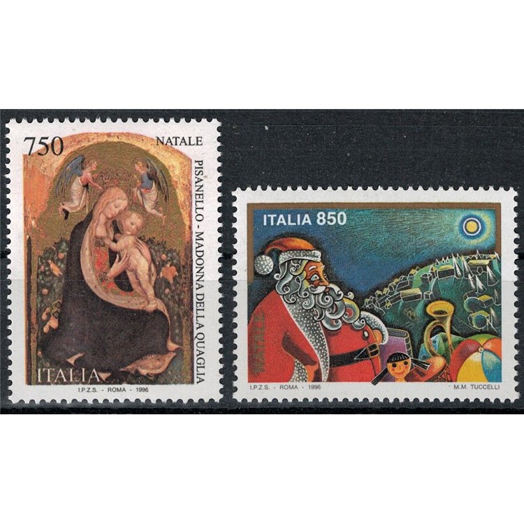 ITALIA 1996 Natale 2v MNH**