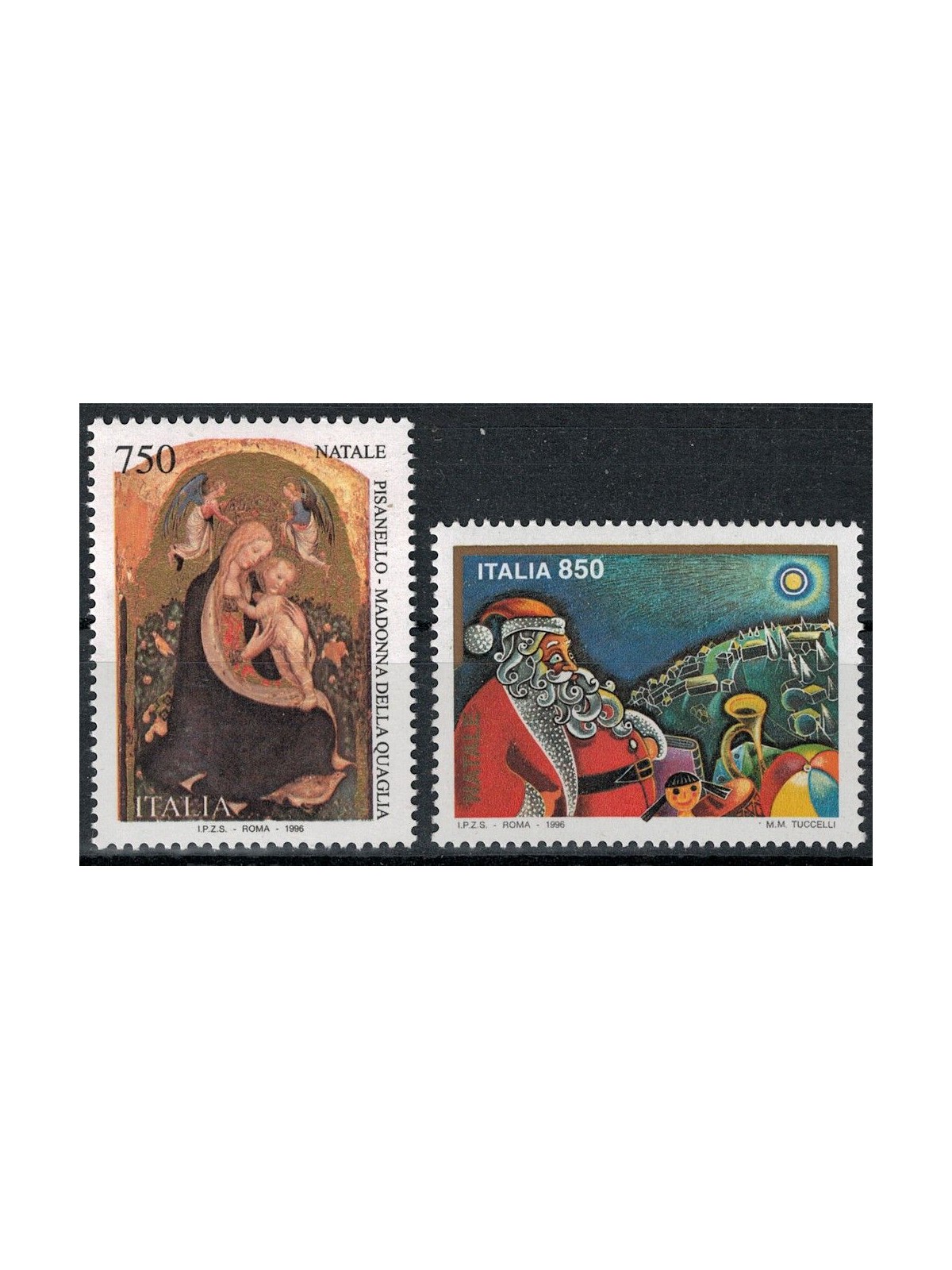 ITALY 1996 Christmas 2v MNH**