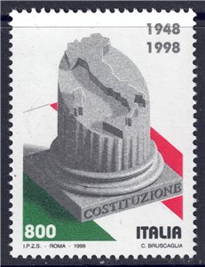 ITALIA 1998 Costituzione MNH**
