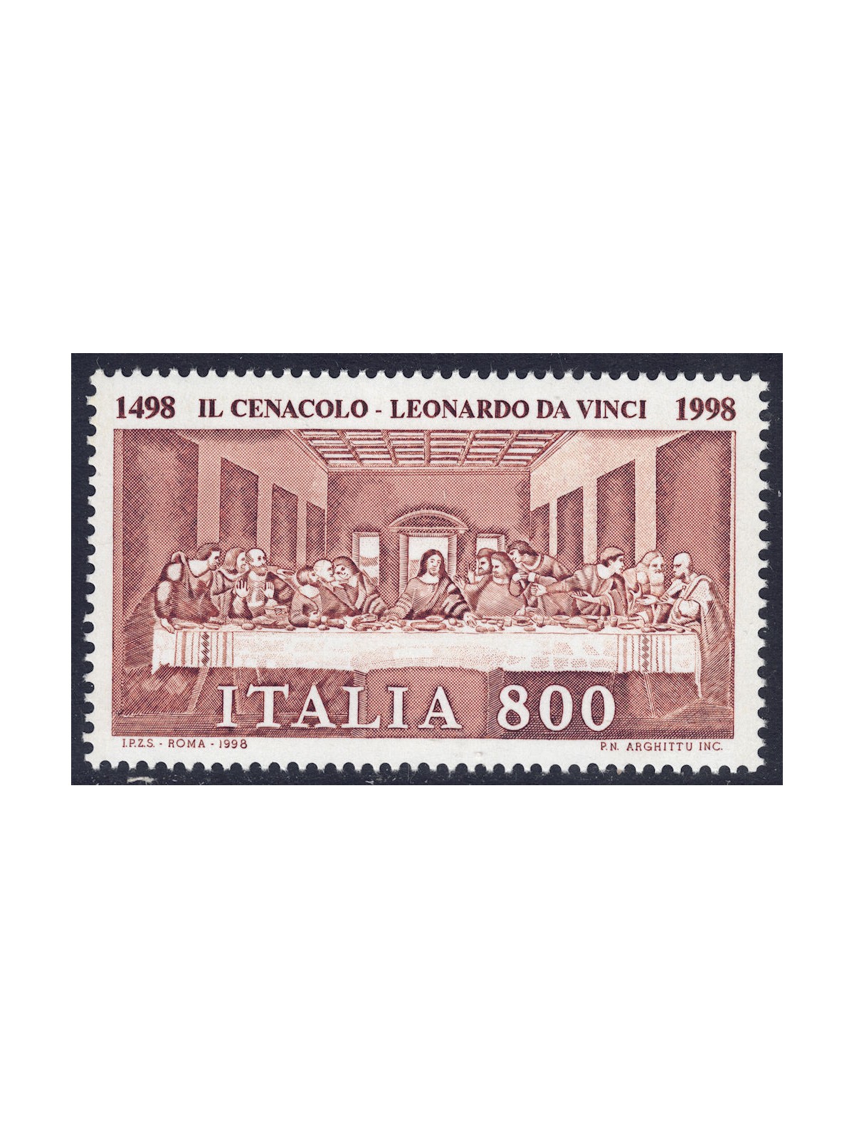 ITALIA 1998 Il Cenacolo di Leonardo Da Vinci MNH**
