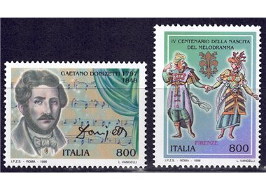 ITALIA 1998 Melodramma e Donizetti 2v MNH**