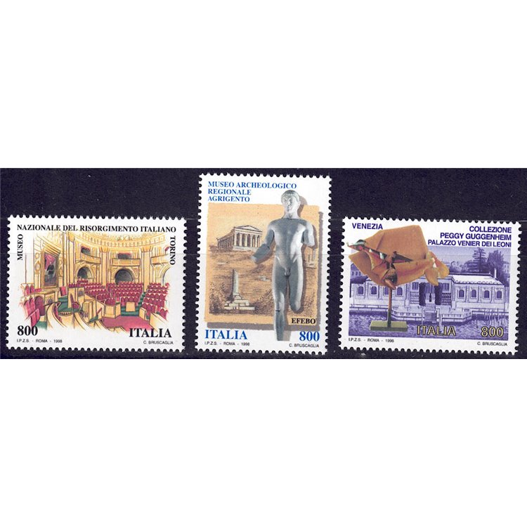 ITALY 1998 National Museums 3v MNH**