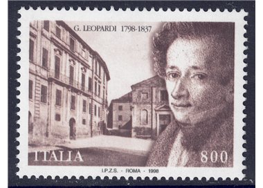 ITALY 1998 Giacomo Leopardi MNH**