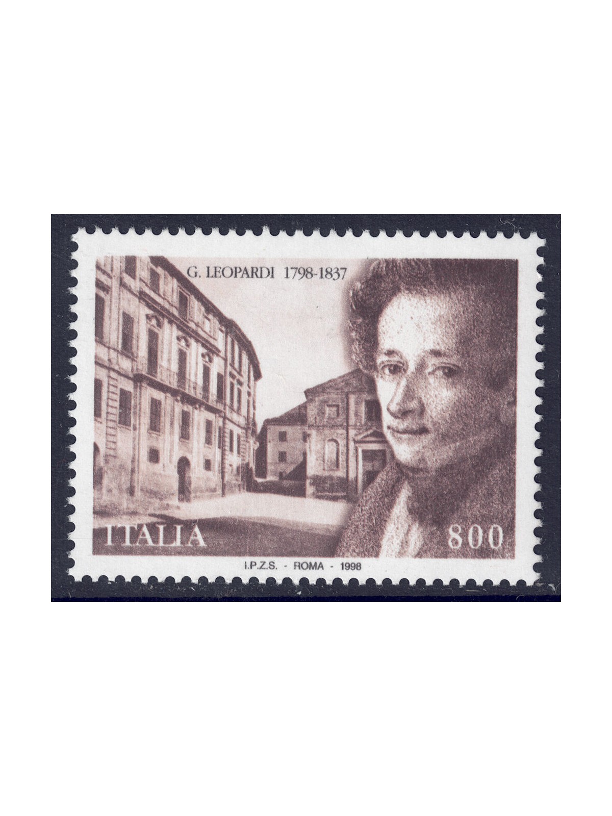 ITALY 1998 Giacomo Leopardi MNH**