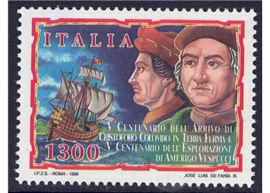 ITALY 1998 Christopher Columbus and Amerigo Vespucci MNH**