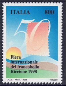 ITALIA 1998 Fiera del francobollo MNH**