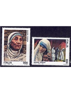 ITALY 1998 Mother Teresa 2v MNH**