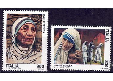 ITALIA 1998 Madre Teresa 2v MNH**