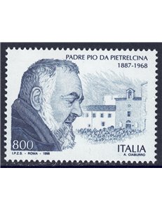 ITALY 1998 Padre Pio MNH**