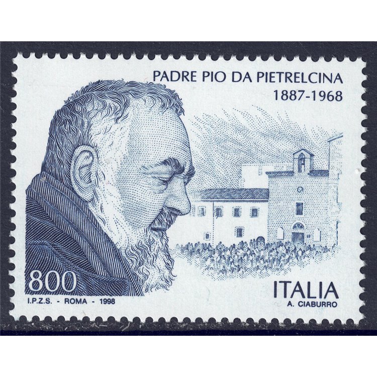 ITALY 1998 Padre Pio MNH**