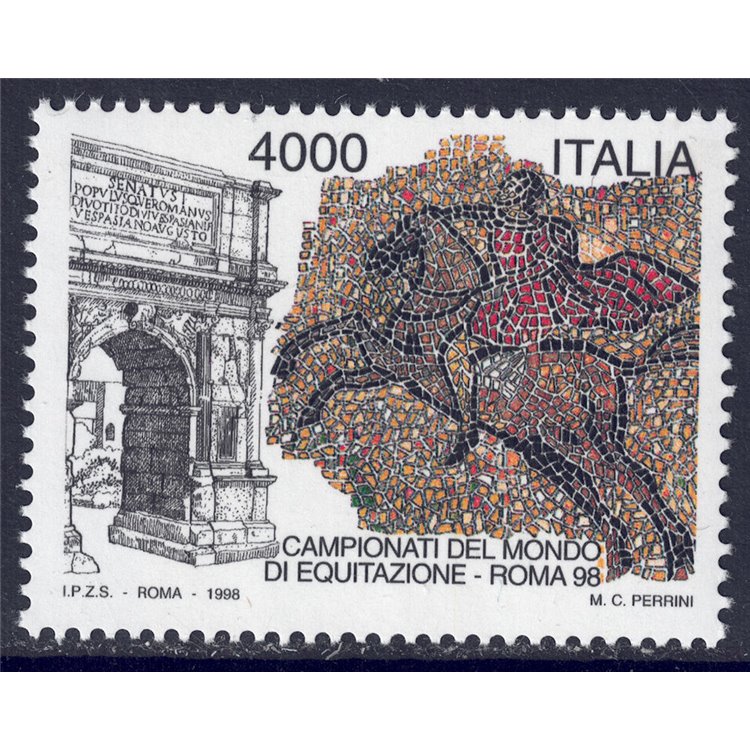 ITALY 1998 Horse riding MNH**