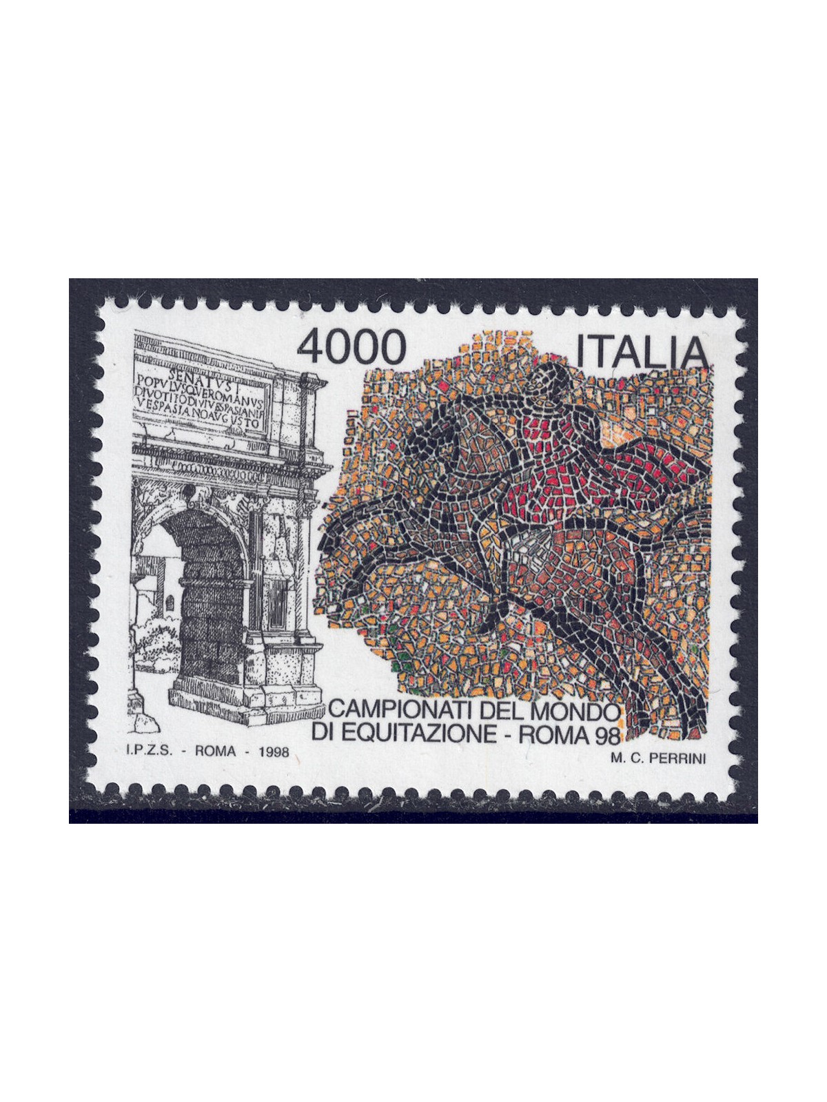 ITALY 1998 Horse riding MNH**