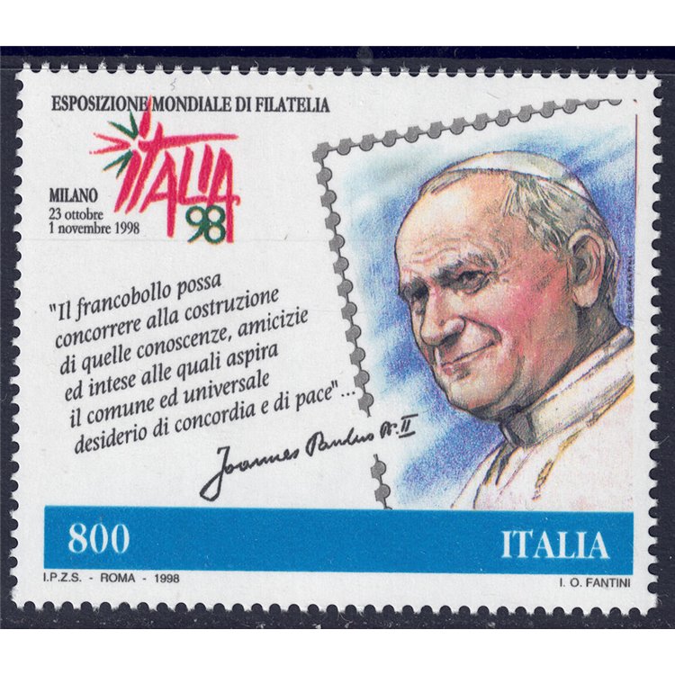 ITALIA 1998 Giornata del francobollo MNH**