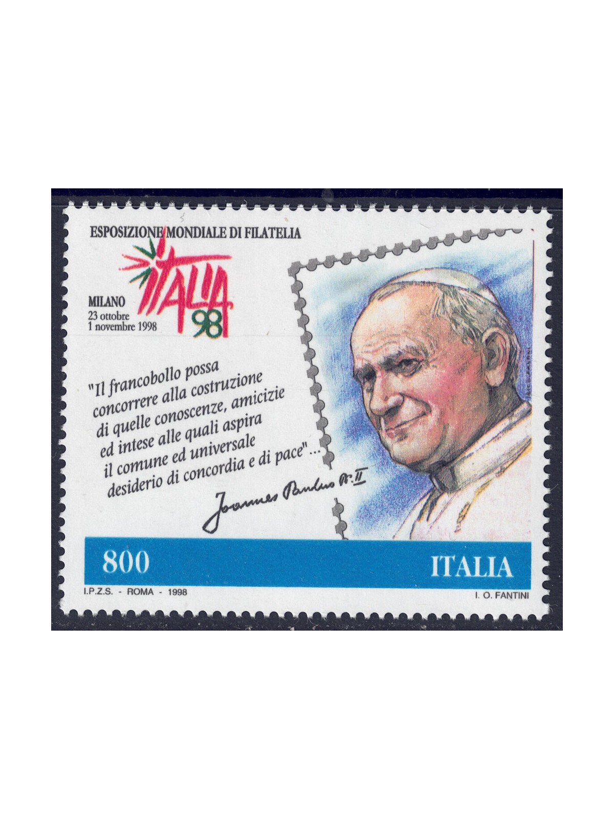 ITALY 1998 Stamp Day MNH**