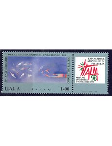 ITALY 1998 Human Rights MNH**