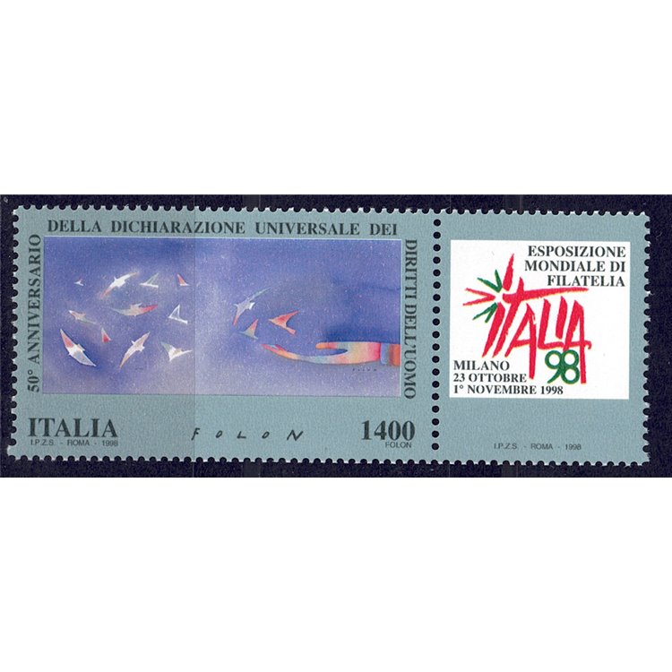 ITALY 1998 Human Rights MNH**
