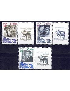 ITALIA 1998 Giornata del cinema 3v MNH**