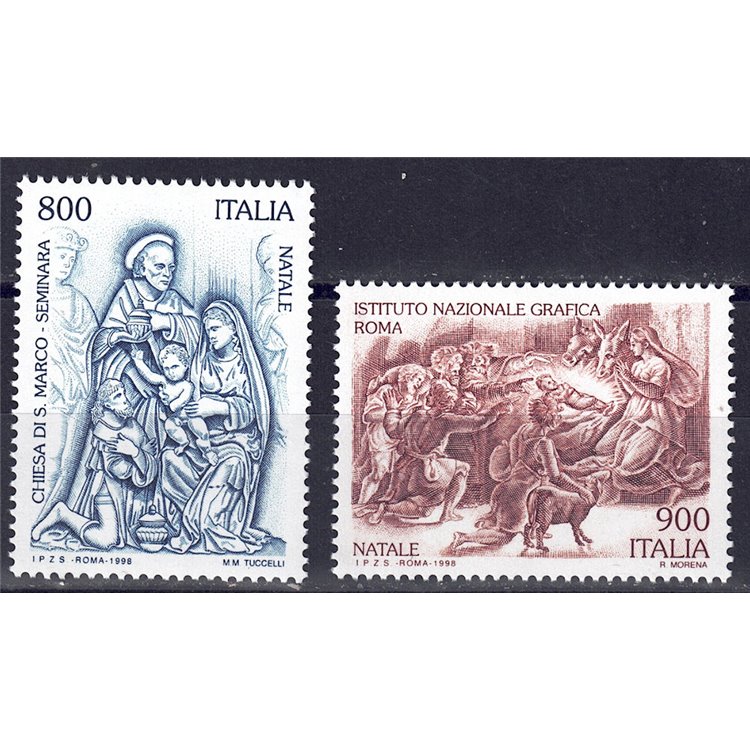 ITALIA 1998 Natale 2v MNH**