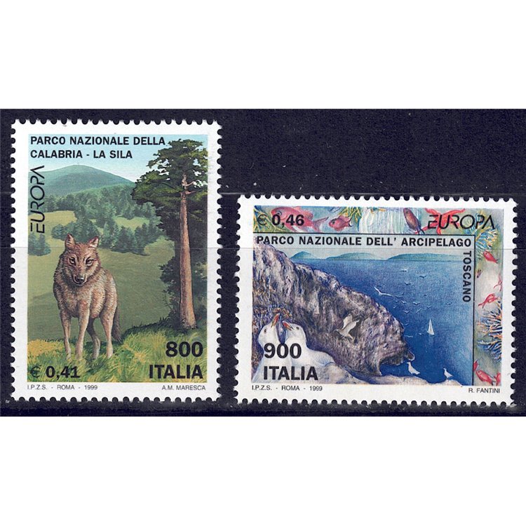 ITALY 1999 Europe 2v MNH**