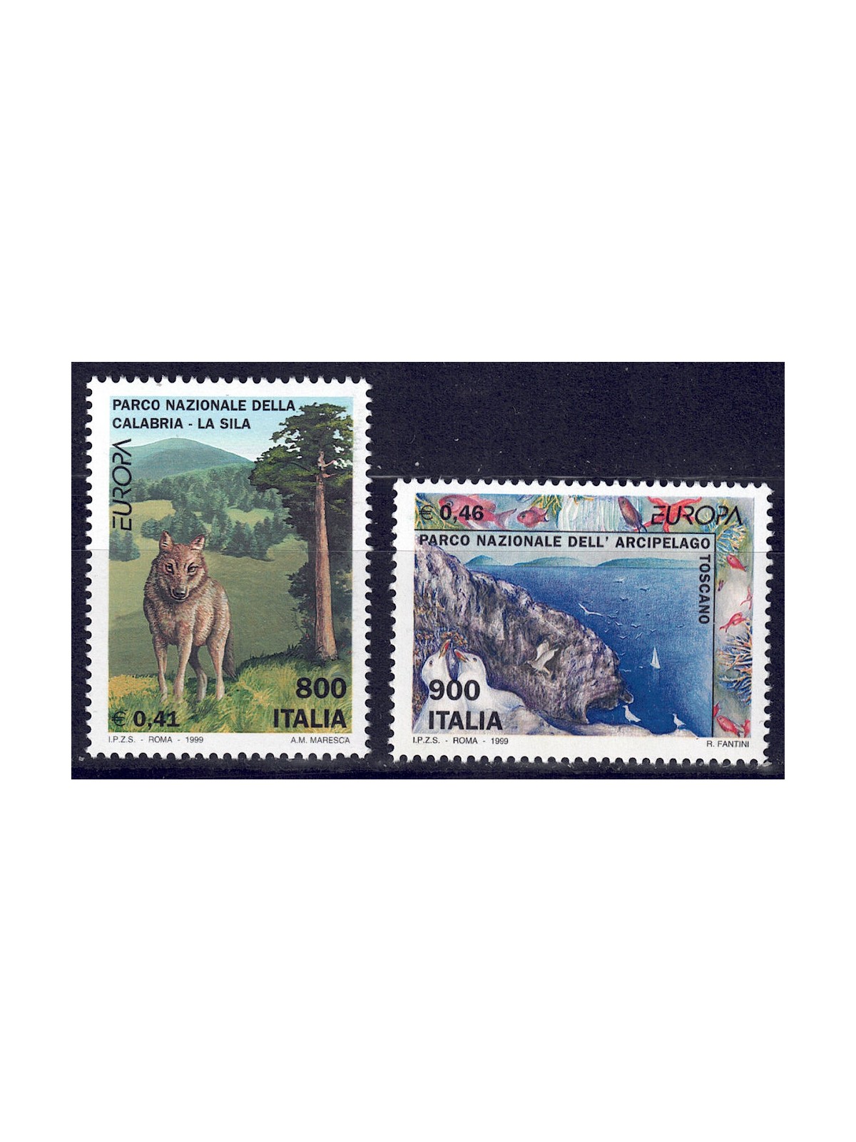 ITALY 1999 Europe 2v MNH**