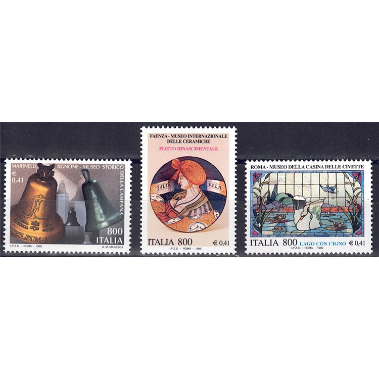 ITALIA 1999 Musei Nazionali 3v MNH**