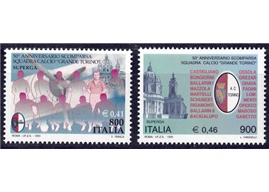 ITALY 1999 Grande Torino 2v MNH**