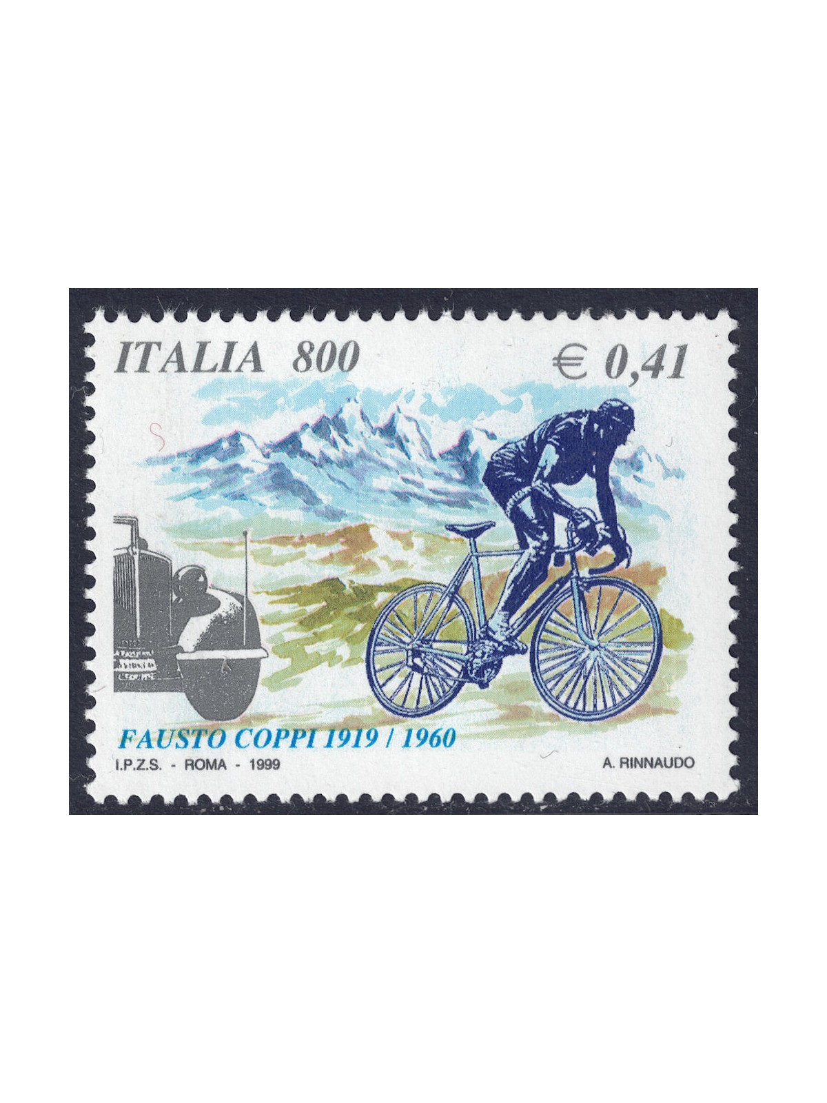 ITALIA 1999 Fausto Coppi MNH**