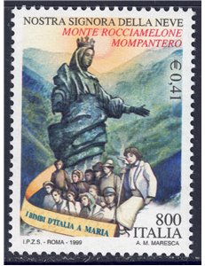 ITALIA 1999 Nostra Signora della Neve MNH**
