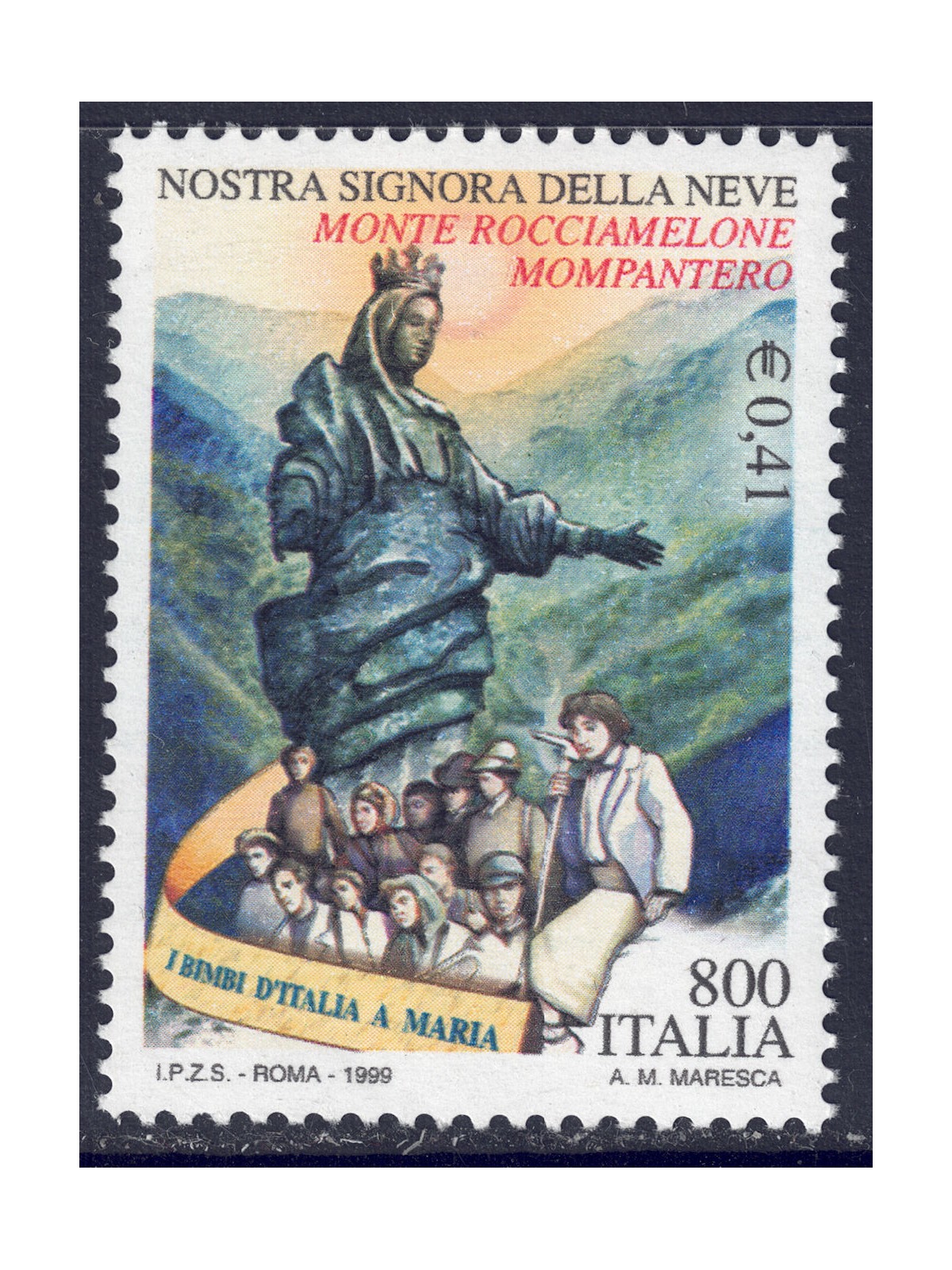 ITALIA 1999 Nostra Signora della Neve MNH**