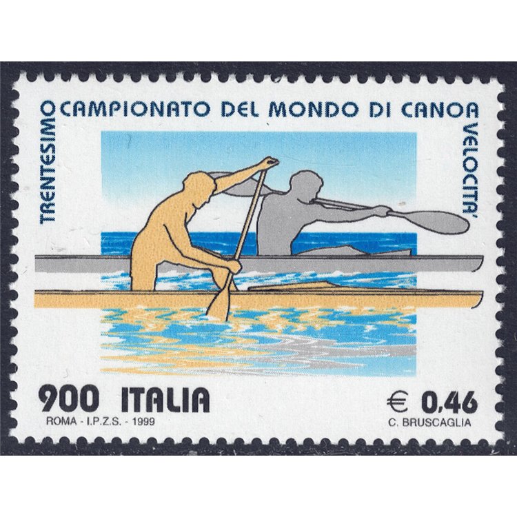 ITALIA 1999 Campionato mondiale canoa MNH**