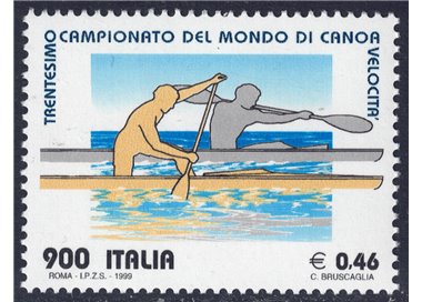 ITALIA 1999 Campionato mondiale canoa MNH**