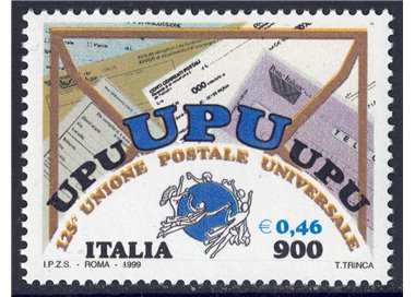 ITALIA 1999 Anniversario UPU MNH**