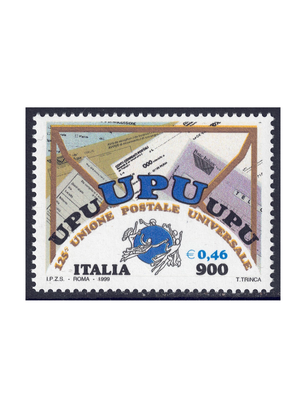 ITALIA 1999 Anniversario UPU MNH**