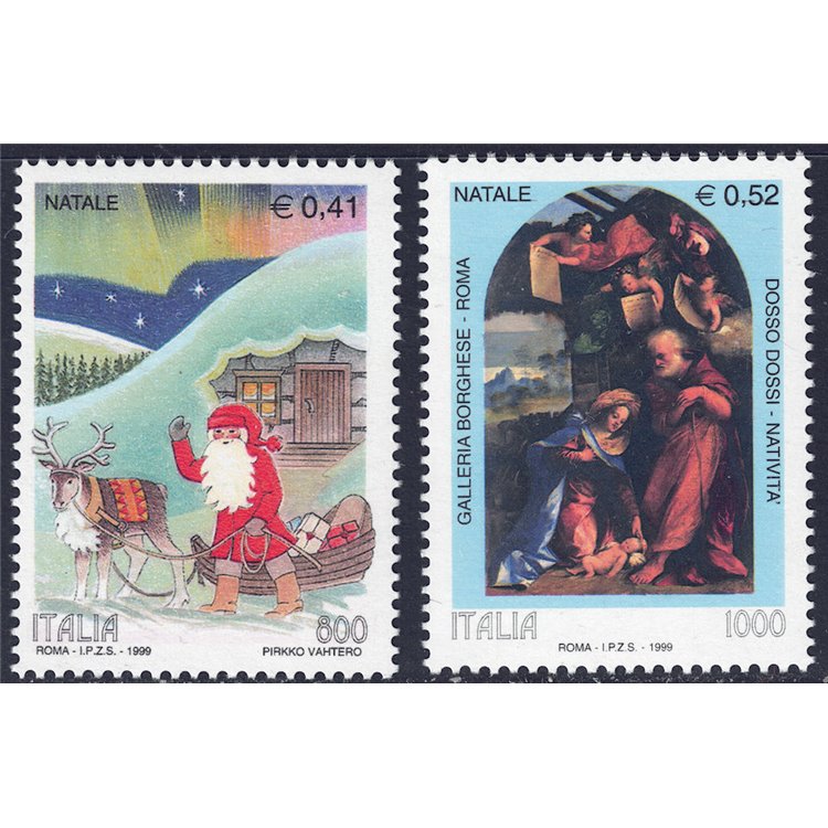 ITALIA 1999 Natale 2v MNH**