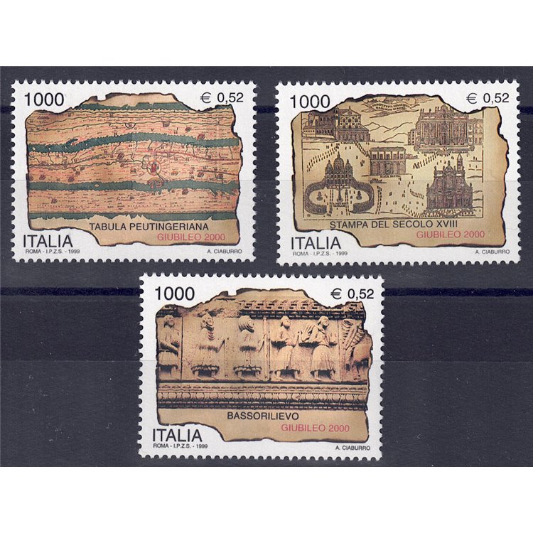 ITALY 1999 Preparing for the Jubilee 3v MNH**