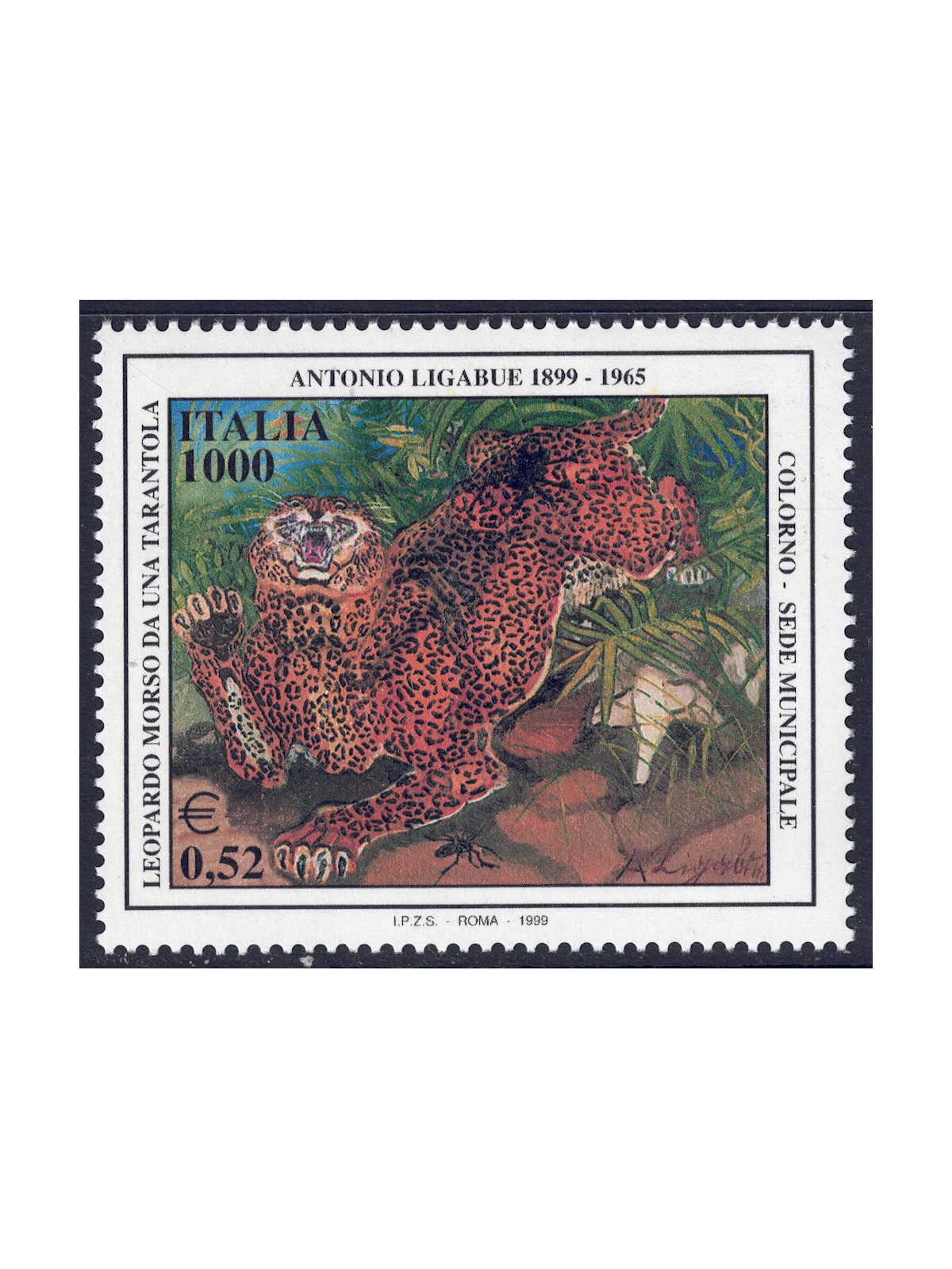 ITALIA 1999 Antonio Ligabue MNH**