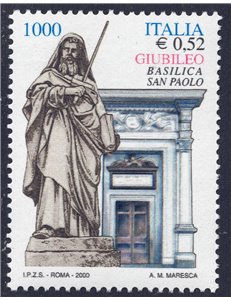 ITALY 2000 St Paul's Basilica MNH**