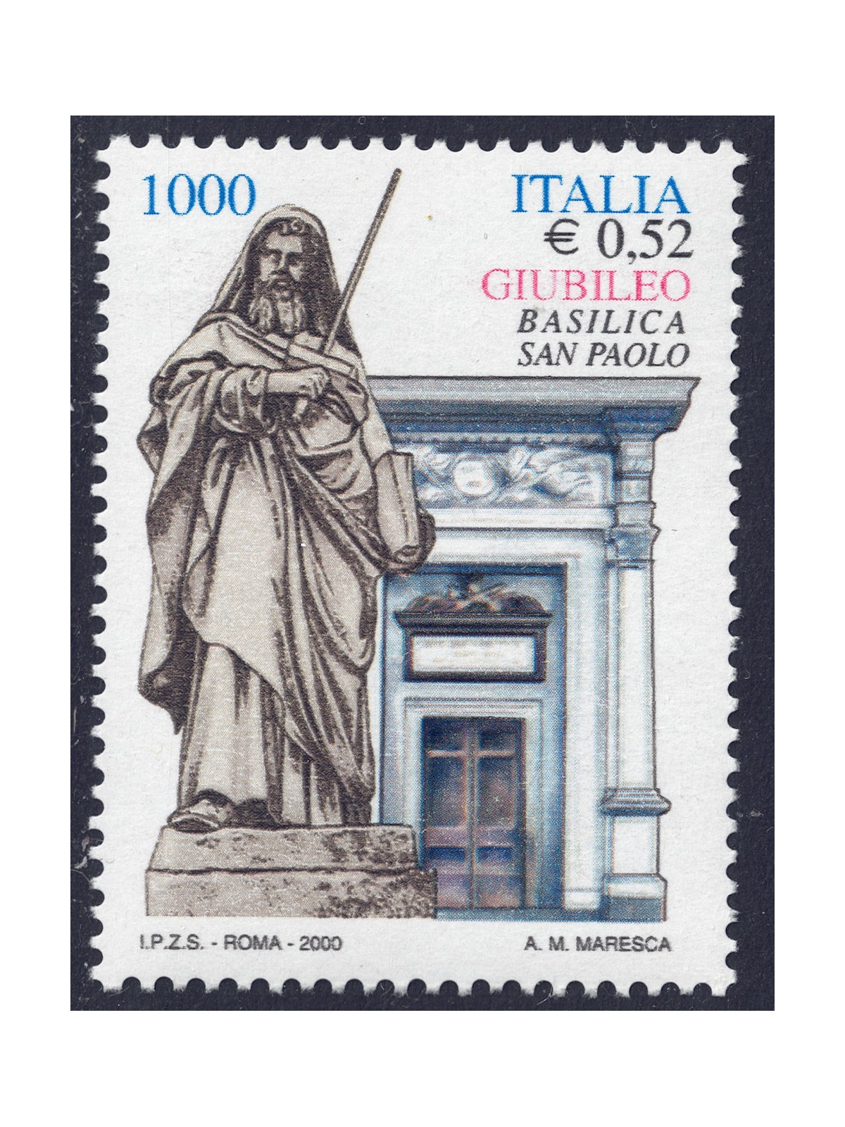 ITALY 2000 St Paul's Basilica MNH**