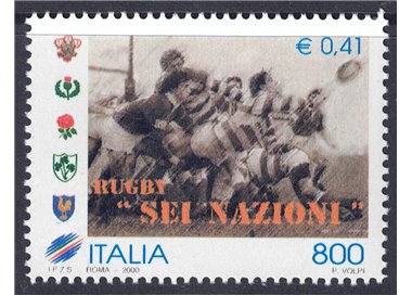 ITALIA 2000 Torneo di rugby MNH**