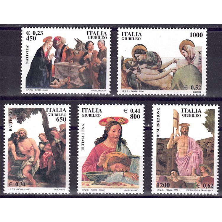 ITALIA 2000 La vita di Gesù 5v MNH**