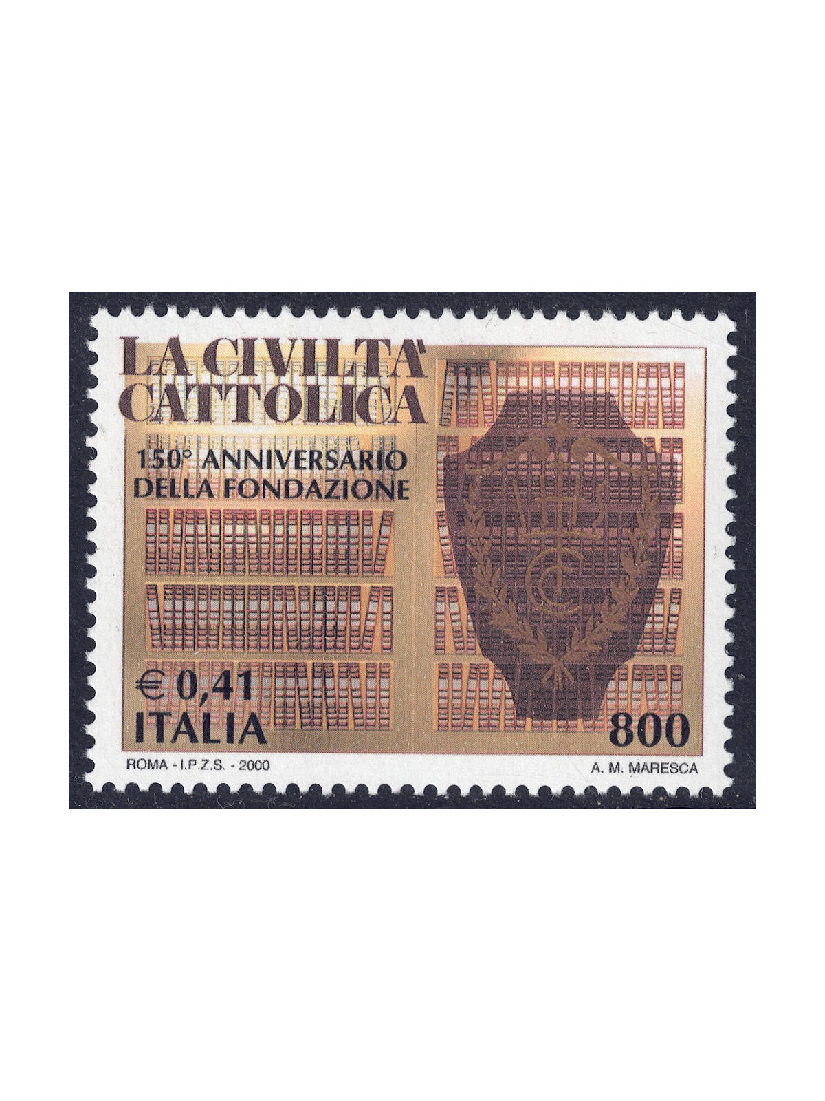 ITALY 2000 La Civiltà Cattolica MNH**