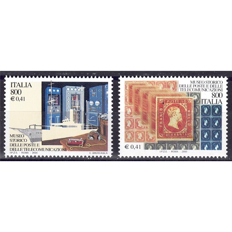 ITALY 2000 Postal Museum 2v MNH**