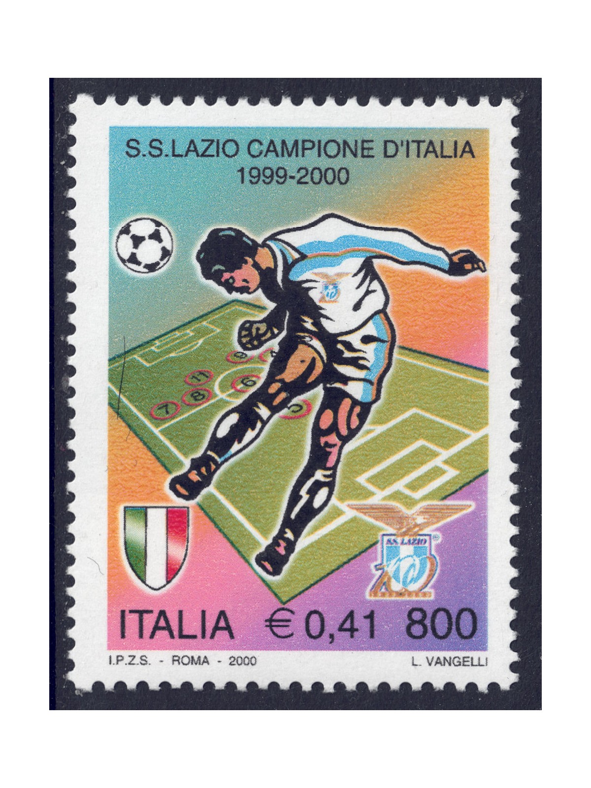 ITALY 2000 Lazio Italian Champion MNH**