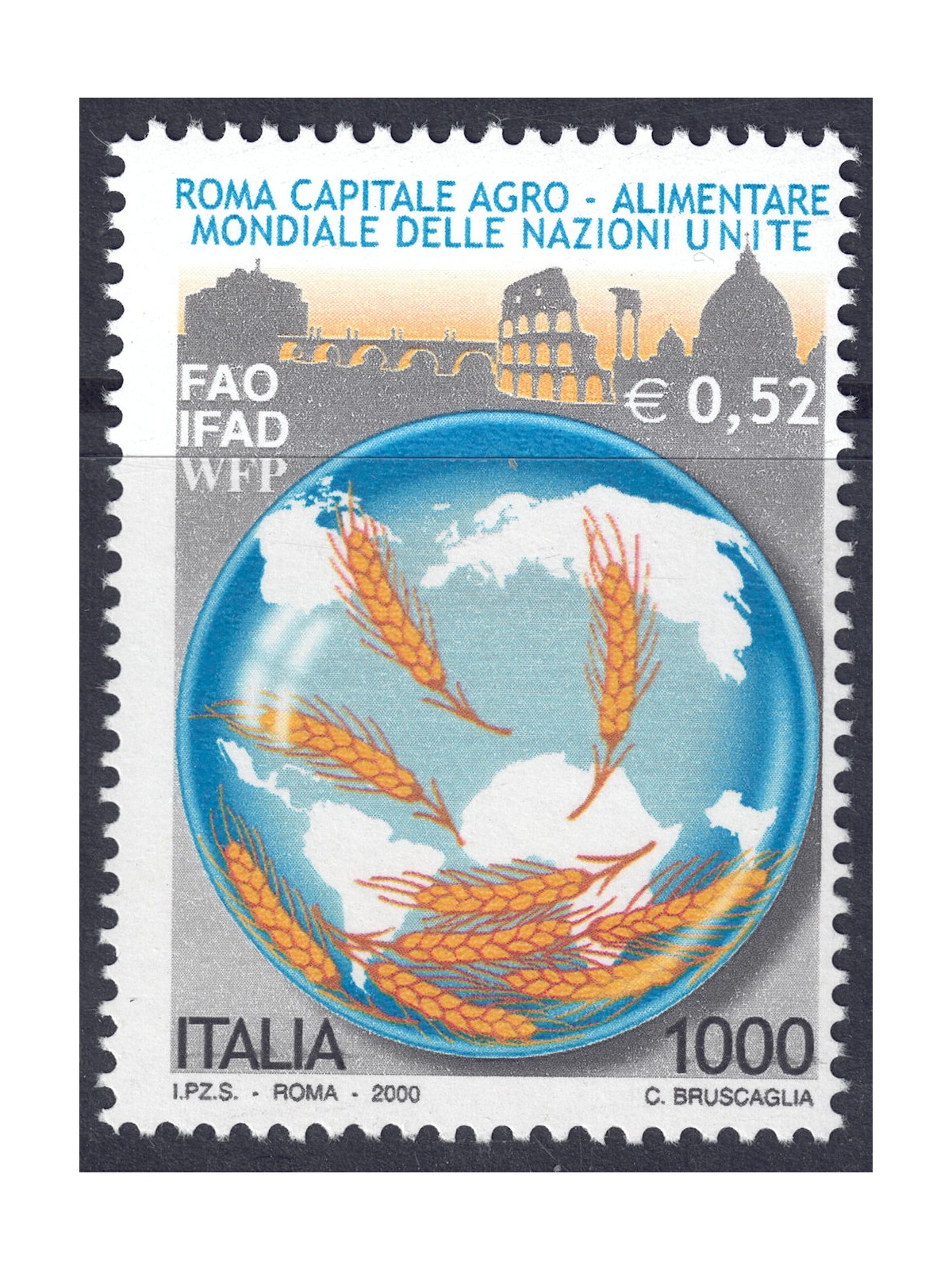 ITALIA 2000 Roma capitale agro-alimentare MNH**